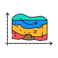 hydrogeological model hydrogeologist icon color illustration vector