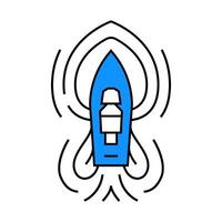 marine hydrodynamics icon color illustration vector