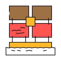 marine corrosion testing icon color illustration vector