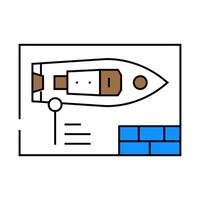 ship design concept marine icon color illustration vector