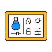 smart home hub icon color illustration vector