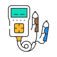 battery check car mechanic icon color illustration vector