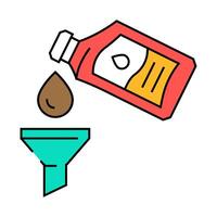 oil change car mechanic icon color illustration vector