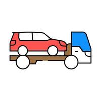 towing service car mechanic icon color illustration vector