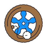 tire maintenance car mechanic icon color illustration vector