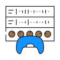sound design game development icon color illustration vector