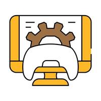 optimization game development icon color illustration vector