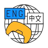 localization game development icon color illustration vector