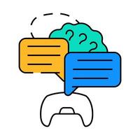 community game development icon color illustration vector