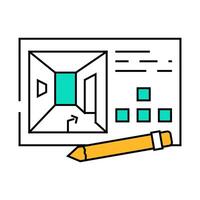 concept design game development icon color illustration vector