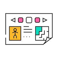 prototyping game development icon color illustration vector