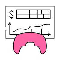 monetization game development icon color illustration vector
