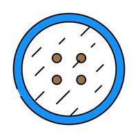 tea table top view icon color illustration vector