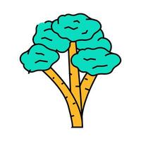 balsa jungle amazon icon color illustration vector