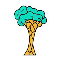 strangler fig jungle amazon icon color illustration vector