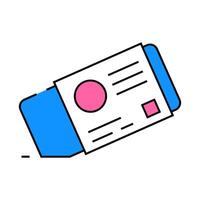 drafting eraser architectural drafter icon color illustration vector