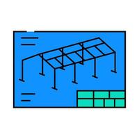 structural drafting architectural drafter icon color illustration vector