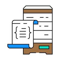 database scripts icon color illustration vector