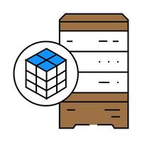 data clustering database icon color illustration vector