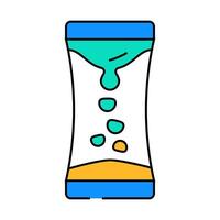 liquid timer fidget toy icon color illustration vector