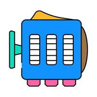 fidget cube toy icon color illustration vector