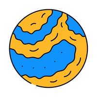bouncy ball fidget toy icon color illustration vector