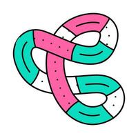 tangle toy fidget icon color illustration vector