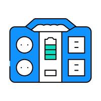 portable power icon color illustration vector