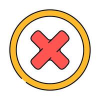 close button icon color illustration vector