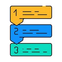 list with arrows icon color illustration vector