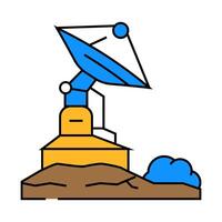 astrophysics space exploration icon color illustration vector
