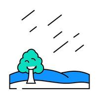 meteor shower space exploration icon color illustration vector