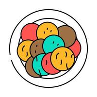 briam greek cuisine icon color illustration vector