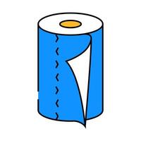 napkin roll paper towel icon color illustration vector