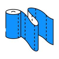 paper towel unrolling icon color illustration vector