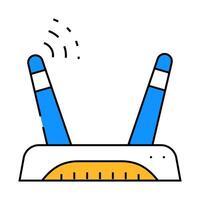 wireless setup repair computer icon color illustration vector