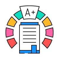 office energy efficient icon color illustration vector