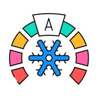 cooling energy efficient icon color illustration vector