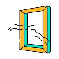 windows energy efficient icon color illustration vector