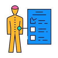mind body connection neuroscience neurology icon color illustration vector