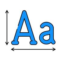 typography ux ui design icon color illustration vector