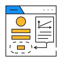 fitts law ux ui design icon color illustration vector