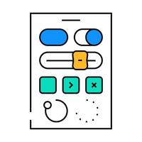 ui kit ux ui design icon color illustration vector