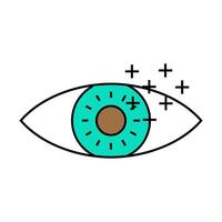 eye tracking ux ui design icon color illustration vector