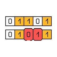 genetic algorithm icon color illustration vector
