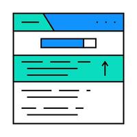 serp search engine results page icon color illustration vector
