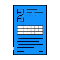 researching topics technical writer icon color illustration vector