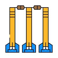 wicket croquet game icon color illustration vector