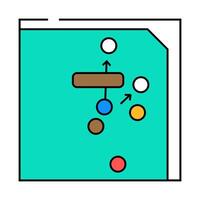 triple peel croquet game icon color illustration vector