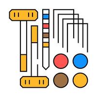 break shot croquet game icon color illustration vector